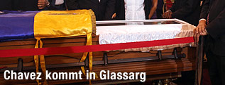 Bild vom verstorbenen Hugo Chavez