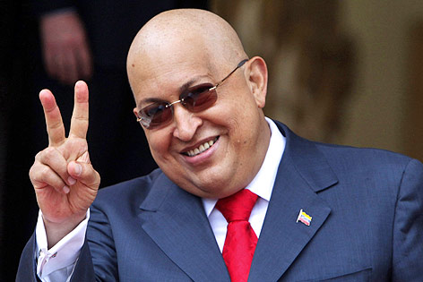 © APA/EPA/EFE Hugo Chavez 2011 mit Glatze