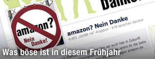 Screenshot der Facebookseite "amazon? Nein Danke"