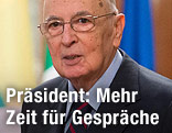 Italiens Pr&auml;sident Giorgio Napolitano