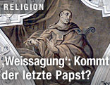 Darstellung des Heiligen Malachias auf einem Fresko in Metten (Niederbayern)