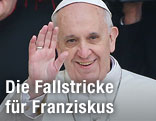 Papst Franziskus I. winkend