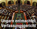 Innenansicht im ungarischen Parlament