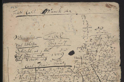 © Staatsbibliothek Berlin Handschriftliches Blatt zum Roman Das Leben Fibels