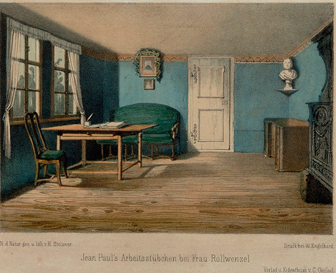 © Corbis/Alfredo Dagli Orti Gemälde zeigt Jean Paul Richters Zimmer