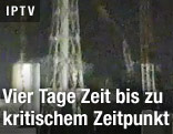 Dunkles Atomkraftwerk Fukushima