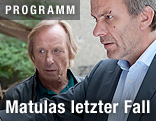 Privatdetektiv Josef Matula, dargestellt von Claus Theo Gaertner und Rechtsanwalt Dr. Lessing gespielt von Paul Frielinghaus