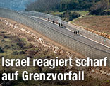 Soldaten an Grenze zwischen Syrien und Israel