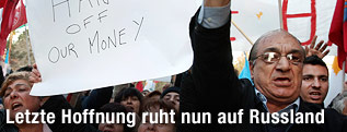 Zypriotische Demonstranten