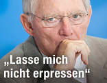 Deutscher Bundesfinanzminister Wolfgang Schäuble