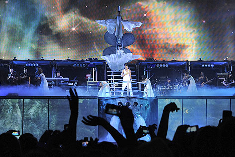 © APA/Herbert Pfarrhofer Blick über die Bühne beim Justin-Bieber-Konzert in der Wiener Stadthalle
