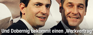FPK-Parteichef Christian Ragger, FP&Ouml;-Obmann Heinz-Christian Strache