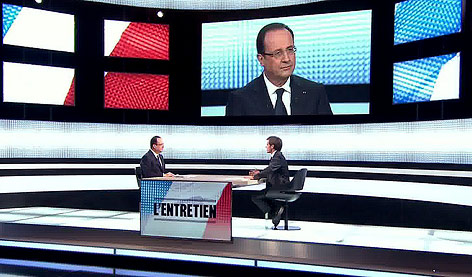 © APA/EPA/France Television/France 2 Francois Hollande