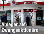 Filiale der Laiki-Bank auf Zypern