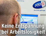 Mann vor einem AMS-PC
