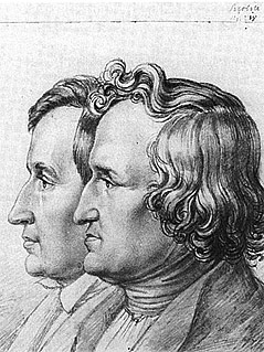 © Public Domain Gemälde von Ludwig Emil Grimm zweigt seine Brüder Jacob und Wilhelm
