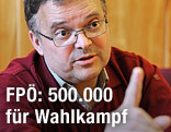 Gerald Hauser, Spitzenkandidat der FP&Ouml;