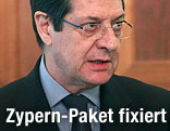 Zypern Präsident Nicos Anastasiades