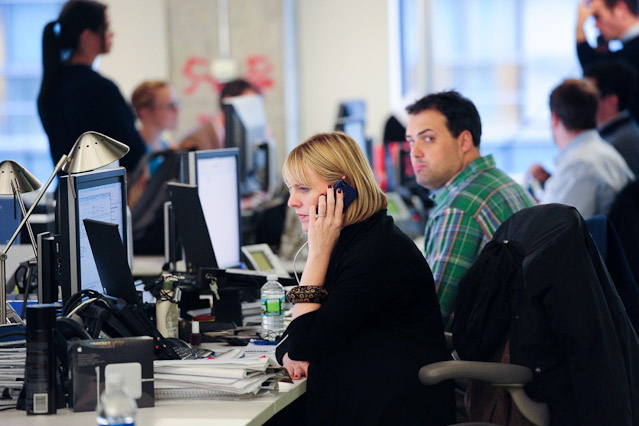 © Corbis/Bryan Smith Facebook-Büro
