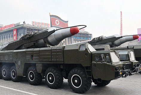 © APA/EPA/KCNA/YONHAP "Musudan" Rakete