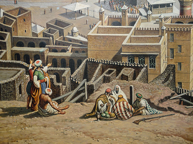 Mekka (Detailansicht, 1897) von Hubert Sattler