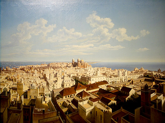 Ansicht des Gemälde "Cadiz" von Hubert Sattler