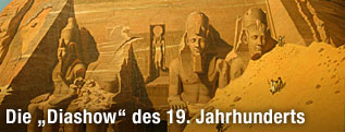 Hubert Sattler: Der Felsentempel von Abu Simbel (1846)