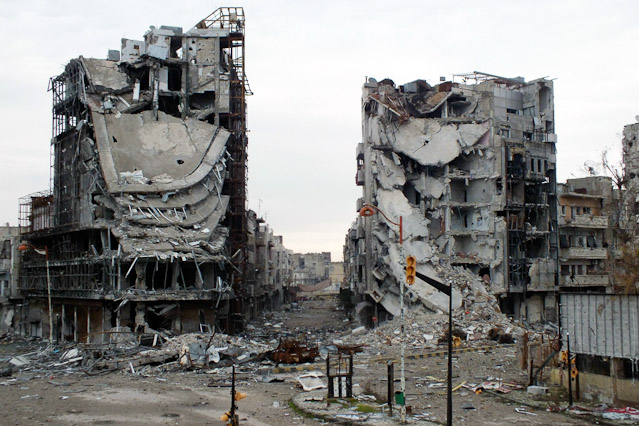 © Reuters/Yazan Homsy Zerstörte Häuser in Homs