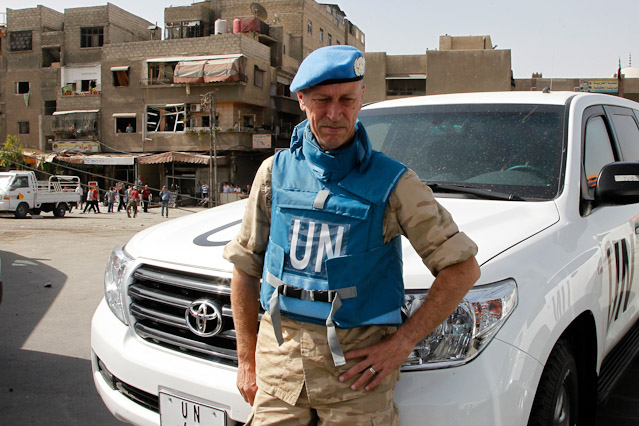 © Reuters/Khaled al-Hariri UNO-Kontrolleur in Damaskus