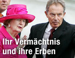 Ex-Premierministerin Thatcher und der ehemalige Premierminister Tony Blair