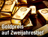 Mehrere Goldbarren