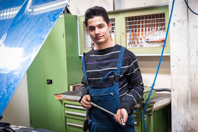 Lehrling bei Jugend am Werk