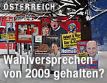 Wahlplakate aus dem Jahr 2009