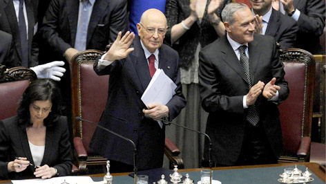 © APA/EPA/Maurizio Brambatti Italiens Staatschef Giorgio Napolitano