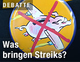 Ein Button zum Lufthansa-Streik
