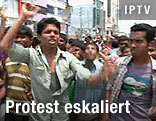 Demonstranten in Bangladesch