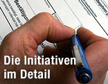 Volksbegehren wird unterschrieben