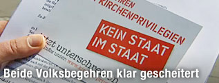 Informationszettel zu den Volksbefragungen