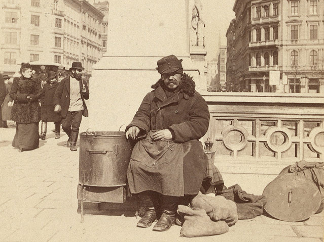 © Wien Museum/Emanuel Wähner Maronibrater, um 1881