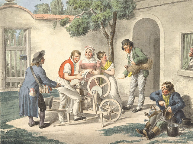 © Wien Museum/Josef Lanzedelli Scherenschleifer um 1820