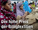 Arbeiterinnen in einer Textilfabrik in Bangladesch