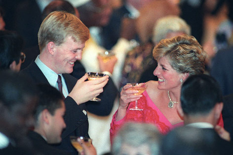 © Reuters/Kimimasa Mayama Diana mit Prinz Willem Alexander, 13. November 1990