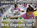 Näherinnen in einer Fabrik