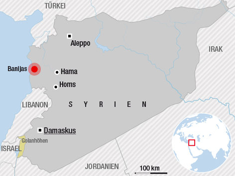 © APA/ORF.at Karte von Syrien