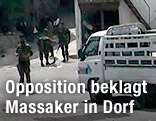 Syrische Soldaten im Dorf Bayda nahe der K&uuml;stenstadt Banias