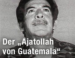 Guatemalas Ex-Diktator Efrain Rios Montt in Uniform