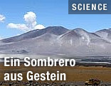 Blick auf einen Berg der Anden in Chile