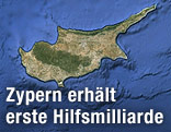 Satellitenaufnahme von Zypern