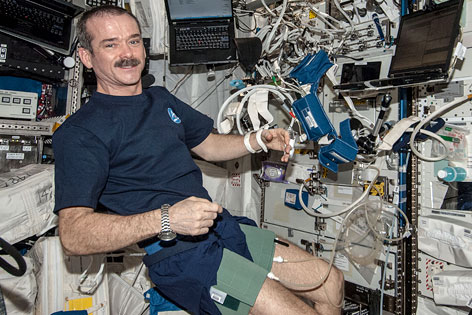 © NASA ISS-Kommandeur Chris Hadfield