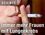 Rauchende Frau